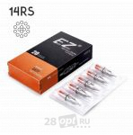 Картриджи для художественной татуировки EZ Revolution RC1214RS-2 Round Shader 14, 0,35 мм, блистер 5 шт.