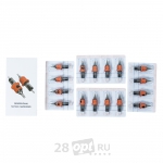 Распродажа, Картриджи для художественной татуировки INKin EZ IC-1214RL, Round Liner 14, 0,35 мм, коробка 16 шт.