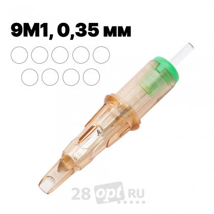 Картриджи для художественной татуировки EZ V-Select VC-1209M1-2, Magnum 9, 0,35 мм, коробка 20 шт.